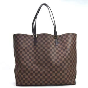 Louis Vuitton Damier Ebene Cabas Alto Shoulder Bag Brown